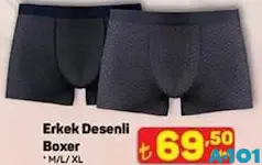 ERKEK DESENLİ BOXER fiyat ve kampanya bilgisi